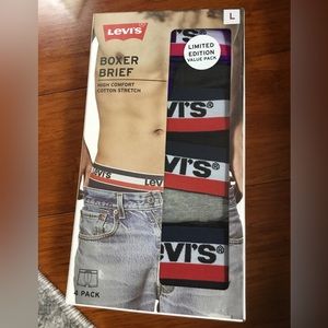 Levi’s Boxer Brief 4 pack limited edition, blacks and greys, men’s size large